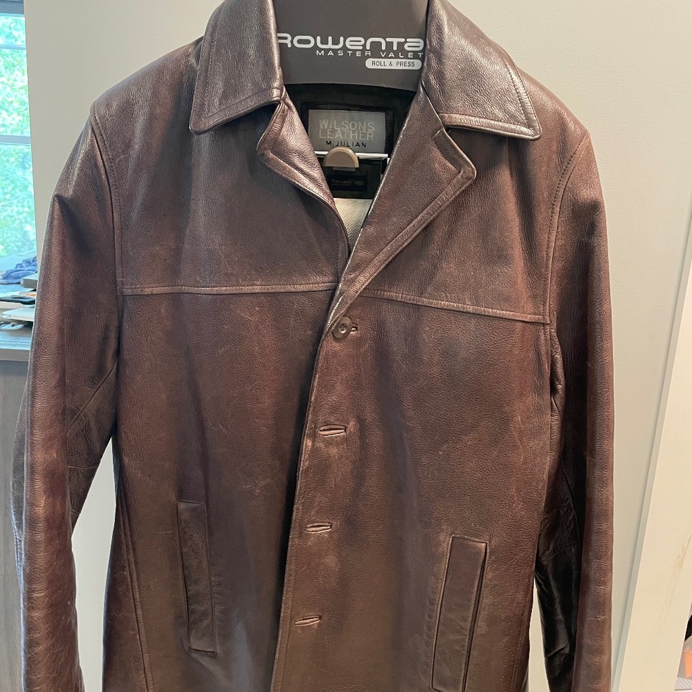 Mens Leather Jacket (Medium) by Wilsons Leather M. Julian, Thinsulate lining